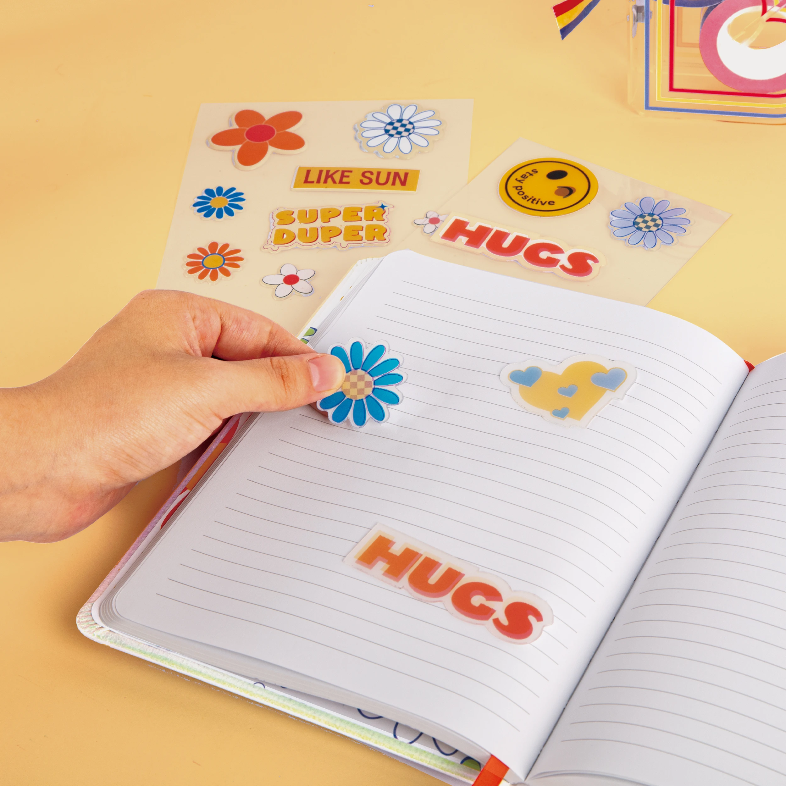 Custom Cute Laser Cut Vinyl Stickers Effect Cartoon Sticker Sheet Rainbow Unicorn Laser Film Stickers