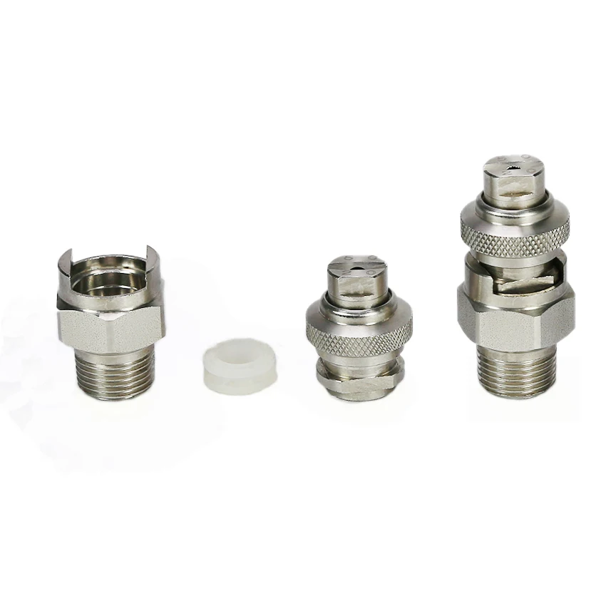 Трехкомпонентная БЫСТРОРАЗЪЕМНАЯ плоская Форсунка для распыления воды Vee Jet 1/4 дюйма 304SS