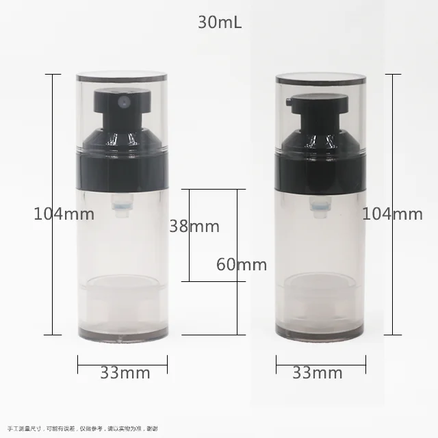 Korea 2022 new 15ml liquid serum travel cosmetic 50ml spray plastic containers 1oz airless pump bottle lotion bottle