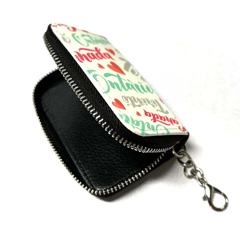DIY Blank Sublimation Car Key Case Personality Heat Transfer PU Leather Key Bag