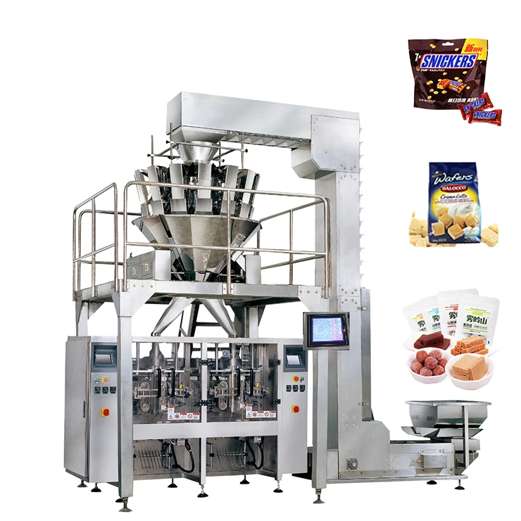 Multifunction frozen chicken wings packaging machine high accuracy rotary bag packing machine system