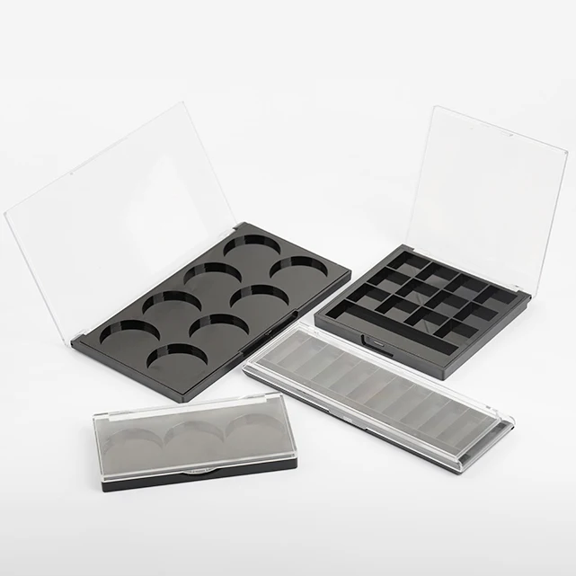 8 Well Clear Lid Big Eyeshadow Palette Empty Plastic Makeup Packaging Eyeshadow Container