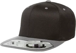 HS44 two tone custom mens blank black plain 6 panel mesh logo gorras flex fit snapback baseball full fitted cap hats