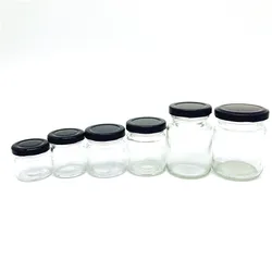 Stocked 1oz 10oz 30ml 100ml 120ml 150ml 240ml 350ml 500ml 750ml 1000ml jam pickles honey glass jar