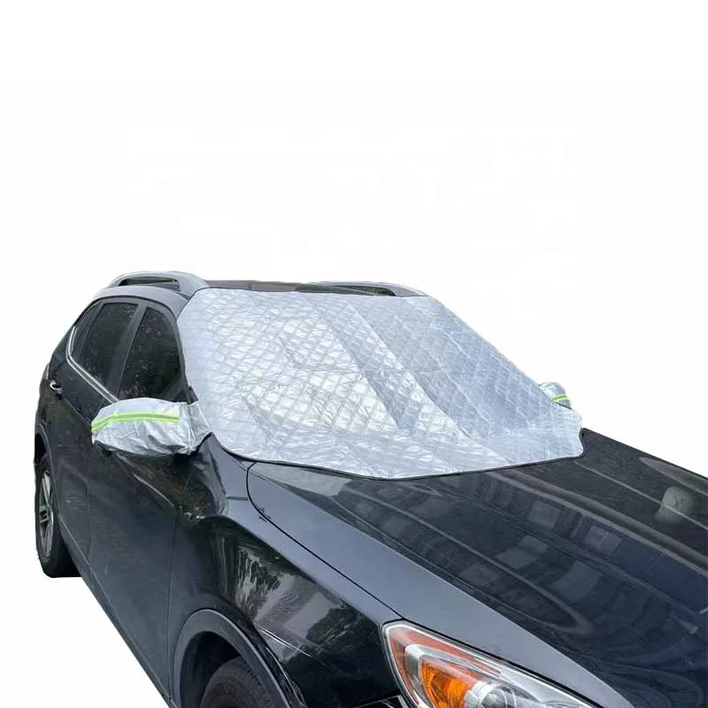 All Seasons Car Windshield Cover with Four Layers UV Protection Sun Shade & Snow Protector Custom Size