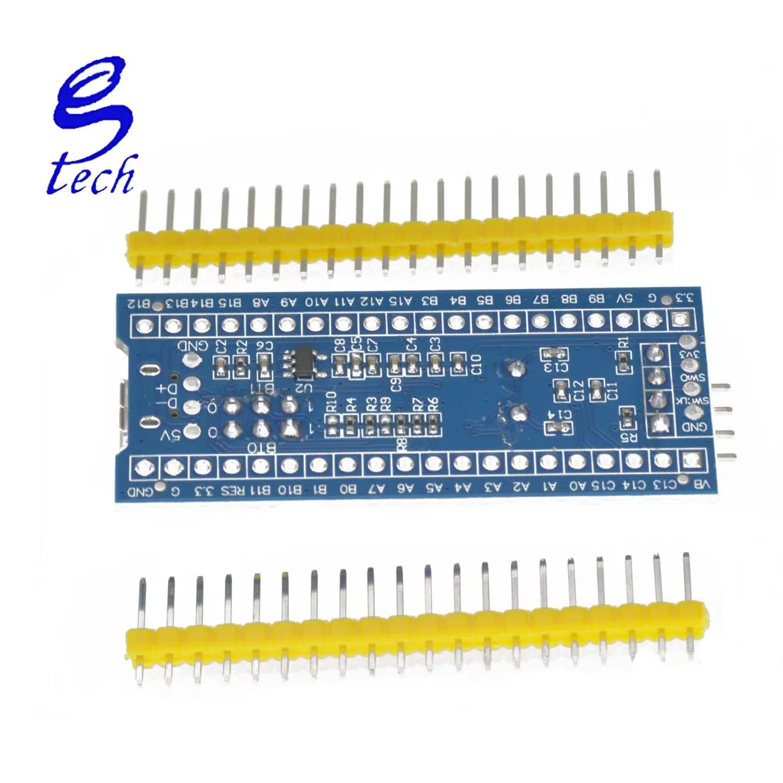 STM32F103C8T6 Hot Selling ARM STM32 Minimum System Development Board With yellow needle arrangement  STM32F103C8T6
