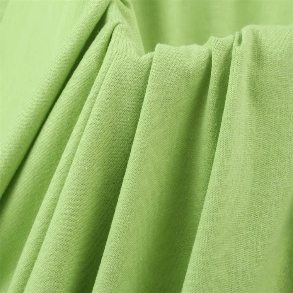 D102 Popular Style T Shirt Fabric Polyester Single Jersey Fabric Clothing Jersey Fabric