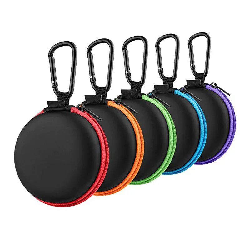 Headphone Travel Carrying Case Earbud Carrying Case Fashion Earphone Cord Carrying Case
