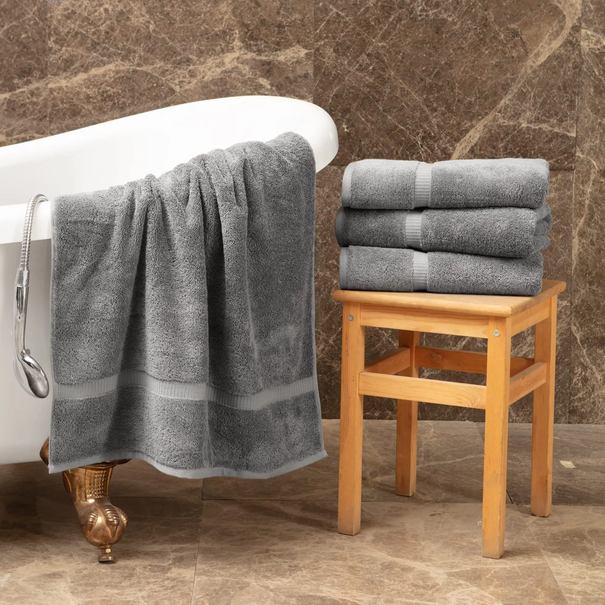 100% cotton shower custom premium towel set spa quick dry serviette de bain personalized cotton towel