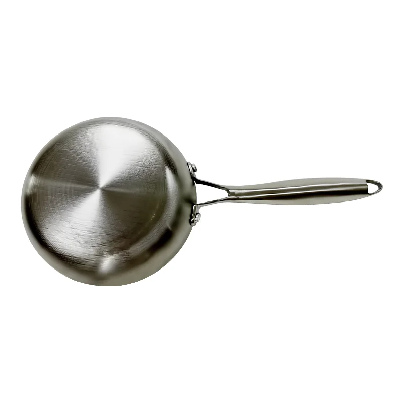 Wholesale factory direct commercial custom stainless steel honeycomb design non-stick Wok frying pan with steel wooden handle