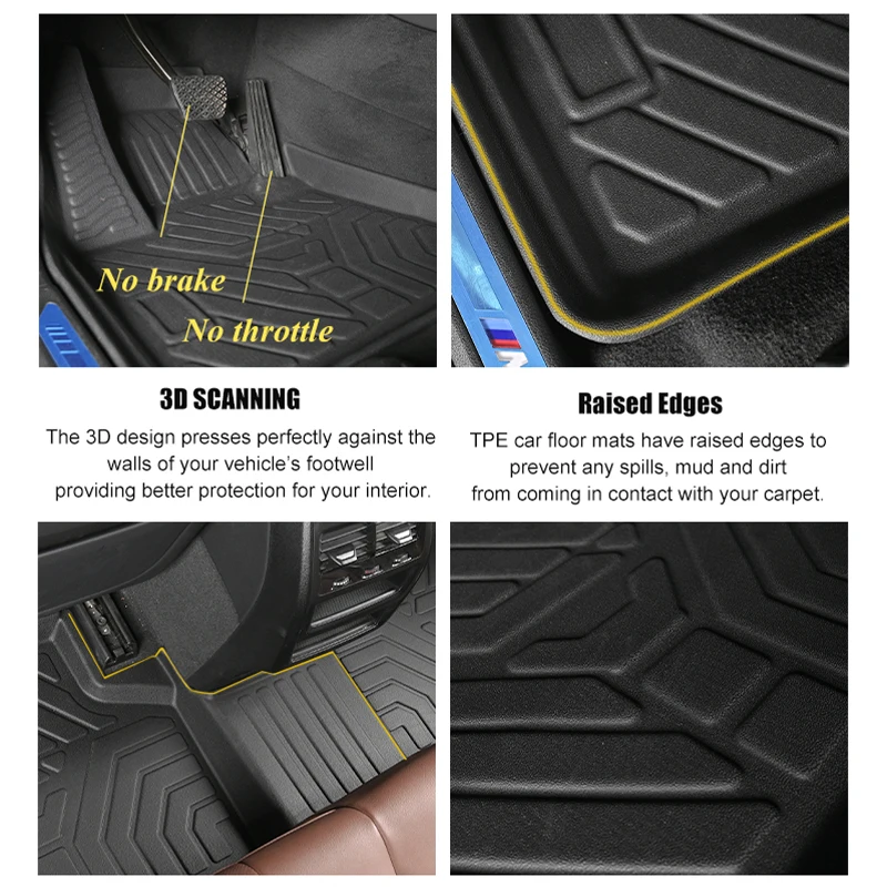 Shandong Hot Selling Sound Insulation Car Carpets Floor Mats for AUDI Q3 2019-2020