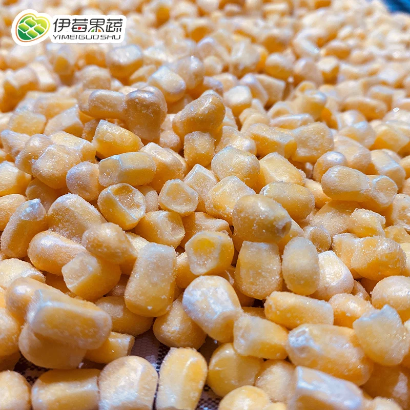 Quick-frozen sweet corn kernels for cooking