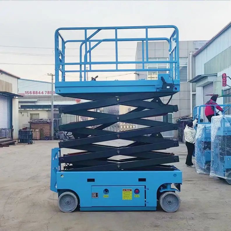 Hydraulic Rubber Tracked Crawler Motor Driving Self-Propelled Scissor Lift 8M