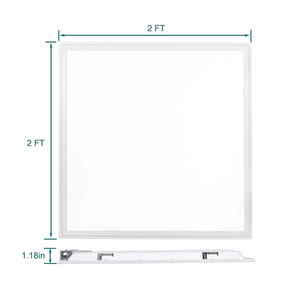 600x600 2x2FT 36W 48W 60W School Office Square Drop Back-Lit Ceiling Flat Led Panel Light Fixture