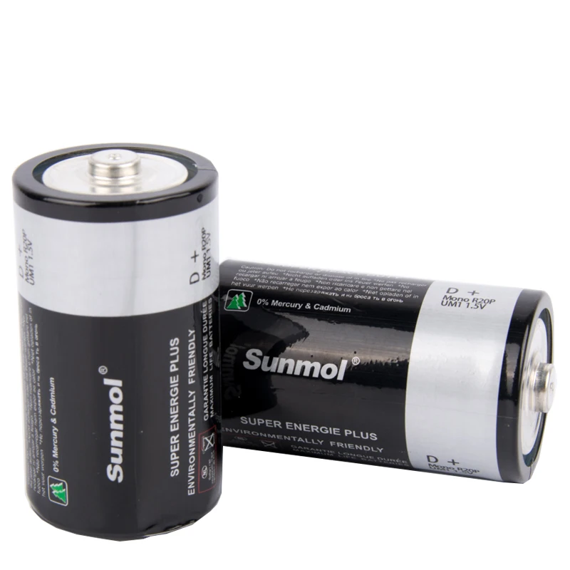  R20S R20P сваи UM1 1 5 V батареей D размеры ячейки R20 аккумуляторы углеродная цинковая батарея мА/ч. аккумулятор игрушки бытовая техника цилиндрической