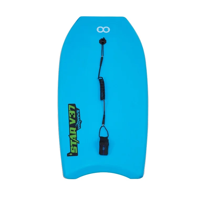 WOOWAVE 37' Professional OEM Bodyboard Foam Body Board Kids Swimming Play Surfboards Bodyboard with Leash
