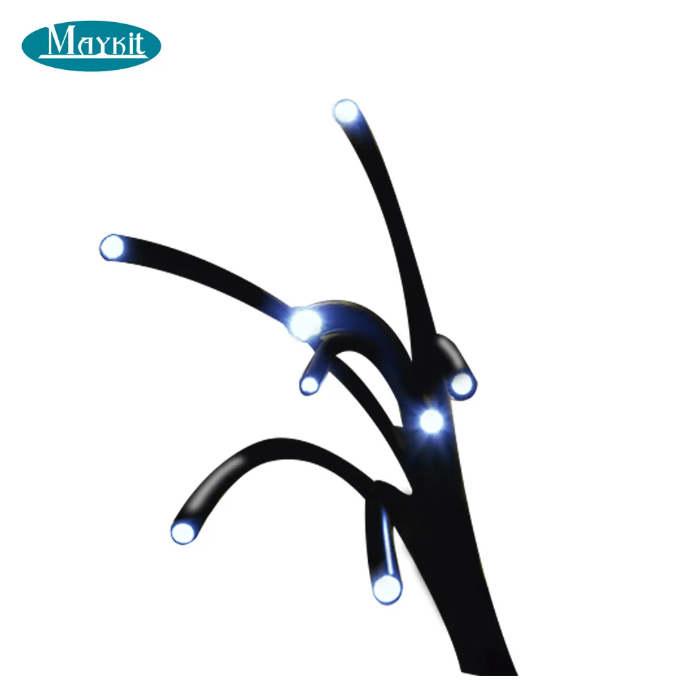 1.5mm black jacket PMMA end glow plastic optical fiber cable