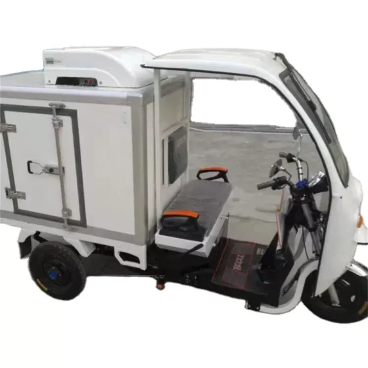 Three Wheel Enclosed Cabin Tricycle/ Closed Container Cargo Box Tricycle/refrigerator Cargo Tricycle