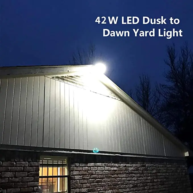 LED Barn Light 42W 5000K Dusk to Dawn LED Outdoor Lighting with Photocell 4950lm LED Security Area Light