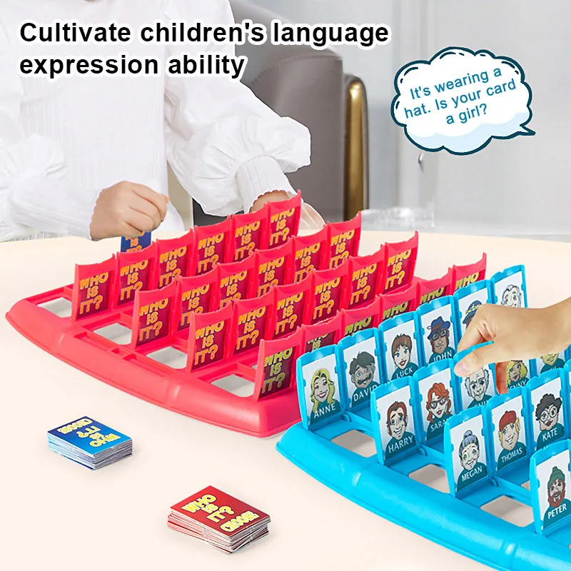 Who Is It Kid Family Board Game Toy Intelligent Guess Who Memory Classic Board Games Party Play Educational Toys