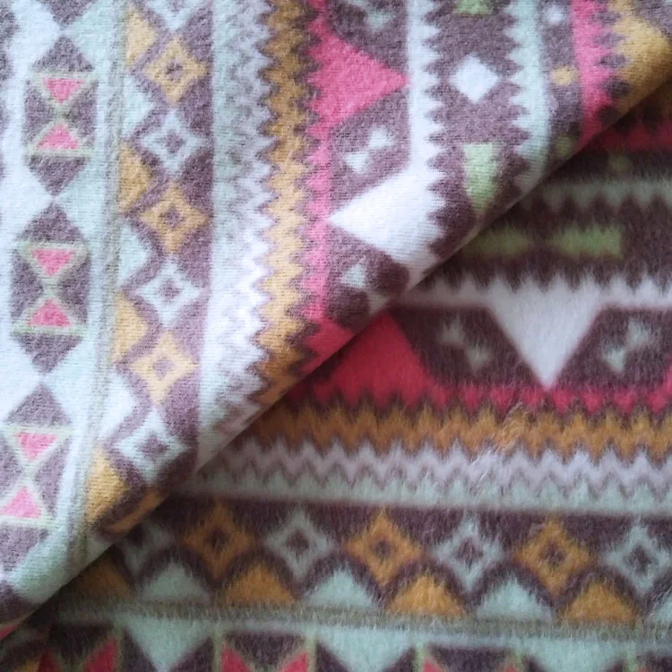 
Print super soft 100 polyester baby blanket brush fleece velvet fabric from china 