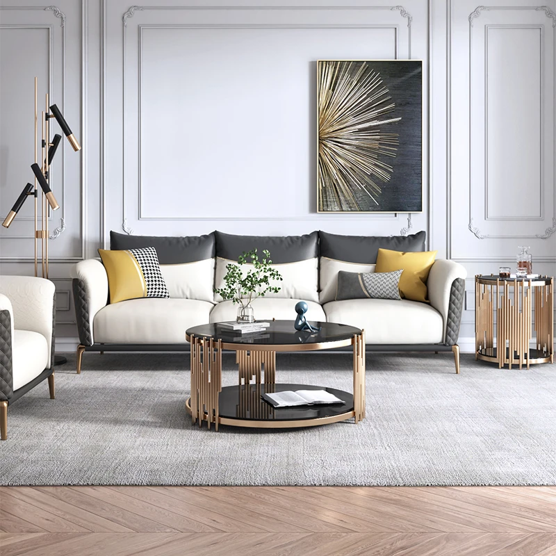 Modern living room furniture stainless steel metal gold tv stands television cabinet tv table luxury