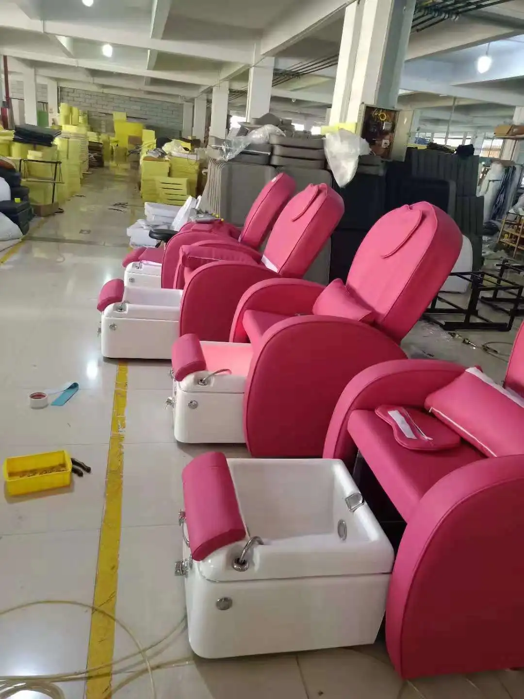 Nail salon furniture Multi-functional Electric Foot Bath Pedicure Sofa Manicure Chair with bowl for sale