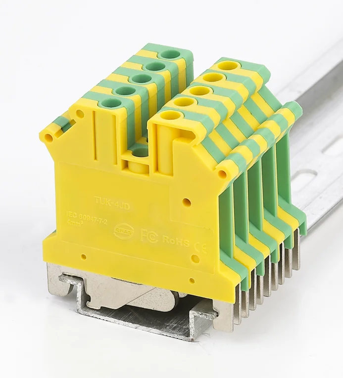 Din Rail промышленные заземляющая клемма-тип винта (универсальный)