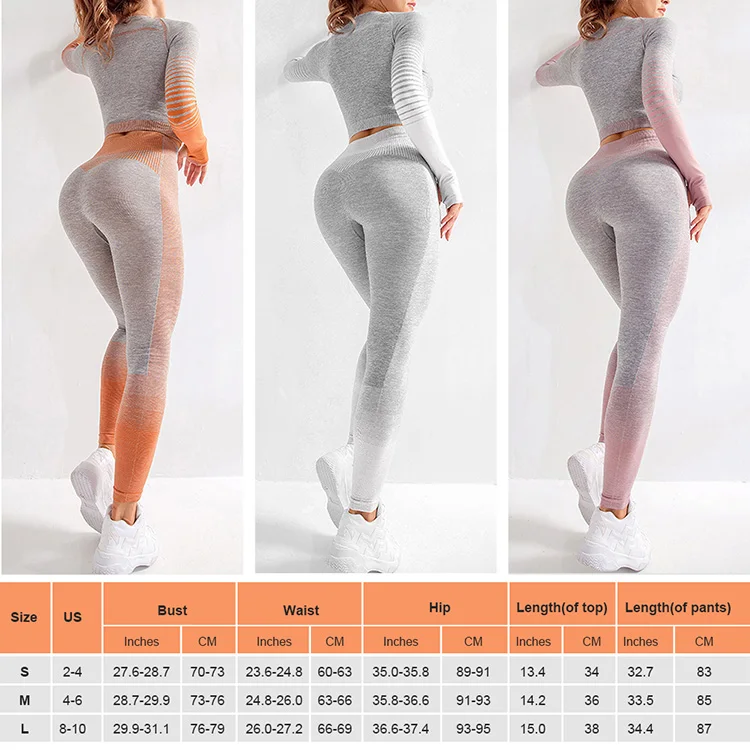  2021 New Fashion Yoga Suit Two Piece Set Fitness Women Sets Seamless