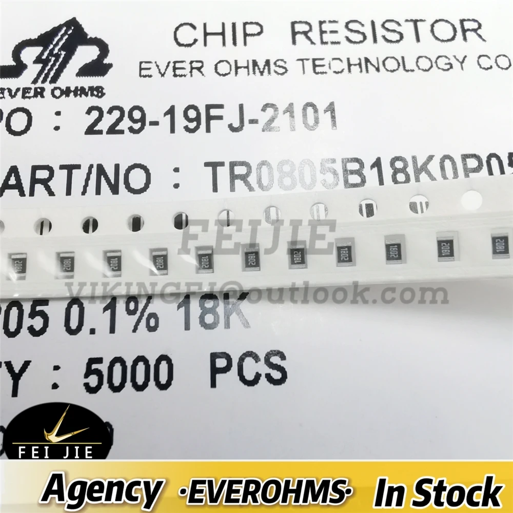 THIN FILM PRECISION RESISTOR0805-18K 0.1% 25PPMTR0805B18K0P0525Z