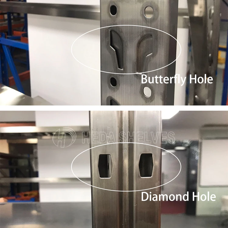 Stainless Steel Shelves Metal Warehouse Storage Rack Shelves Unit Stainless Steel Rack Shelf For Commercial Space