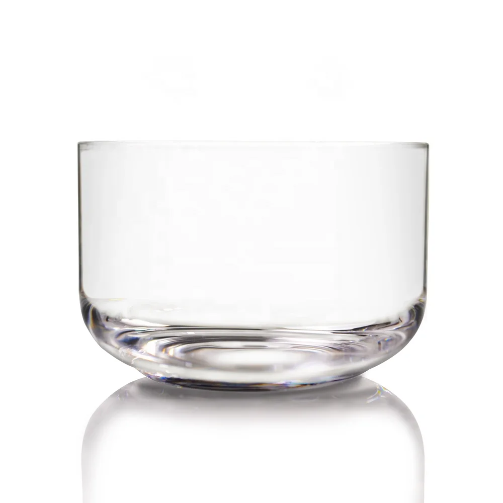 Household 4 inch Round Heat Resistant Clear Mixing Bowl Salad Glass Bowls for Fruit