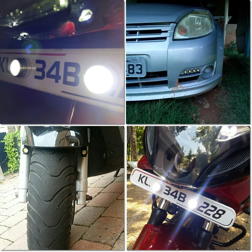 18mm 23mm 9W LED Eagle Eyes DRL Daytime Driving Lights Backup Reversing Parking Turn Signal Automobiles Lamps For All Car Model