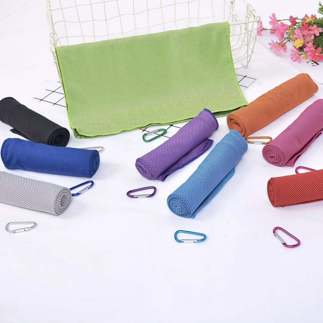 Custom Logo Cool Towel Summer Breathable SportsTowel Quick Dry Instant Cooling Cold Ice Microfiber Sport Towel