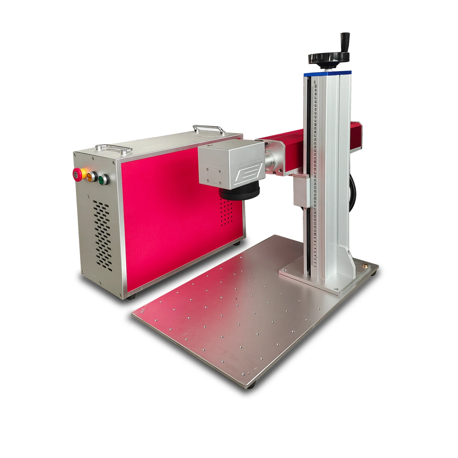 Laser Fiber 50W Raycus 50QB with 110*110mm Size Lens RC1001 Sino Glavo Scanner EZCAD Control Lightburn Software Bottle Rotatory