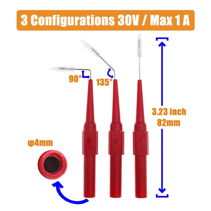 Nuelead 30 шт. диагностических инструментов неразрушающего значок зонда комплект измерительных наконечников (набор