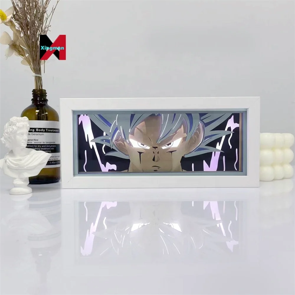 Dragoned A Ball Room Bedroom Night Remote Control ful Atmosphere Shadow Neon Paper Cut LED Art 3D Painting Anime Light Box