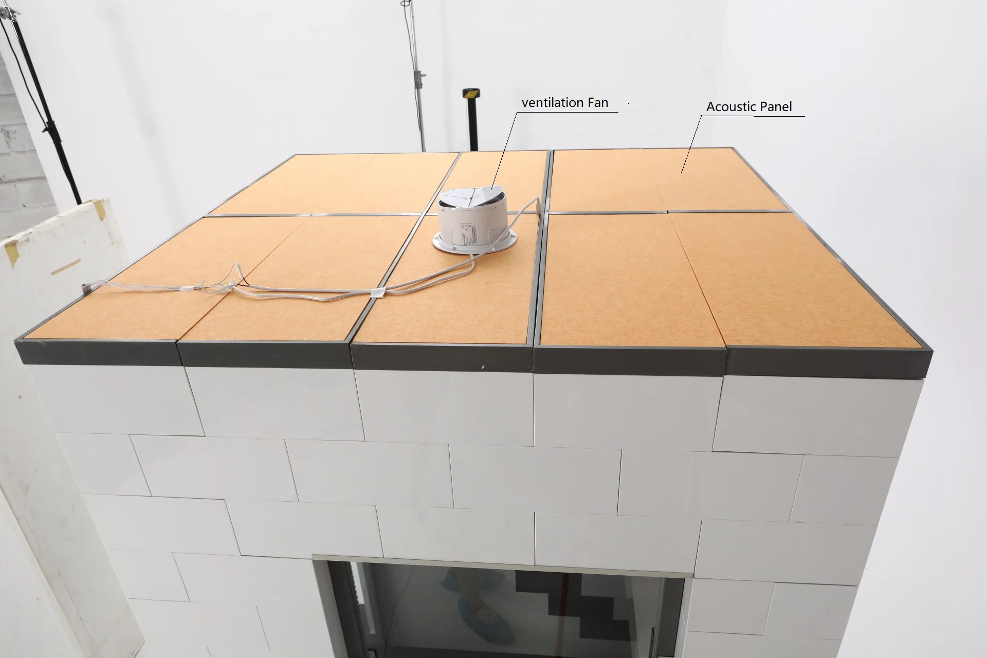 Modular soundproof Sound booth office pods private 2 seat meeting office booth office phone booth pods