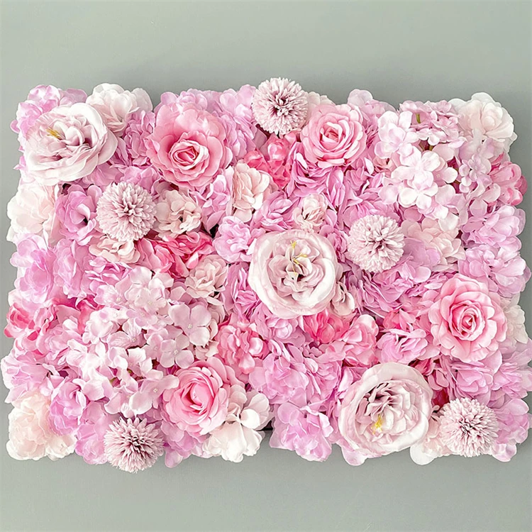 Microprocessor Artificial Flower Wall Wedding Activities Decorative Photography Props Shopping Mall Hydrangea Rose Plant Wall