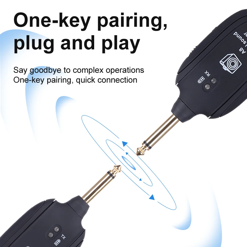 Wholesale professional musical instrument guitar wireless connector A8 effective transmission distance 30 meters