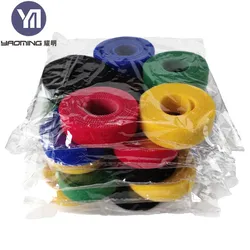 Double Sided Tape Heavy Duty Soft Self Adhesive Hook And Loop Strap Back To Back Cable Tie For Multi Purpose