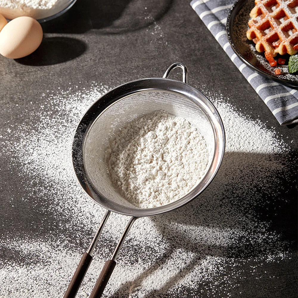 Wholesale Mesh Food Strainer Fine Mesh Stainless Steel Colander Strainer With Long Handle