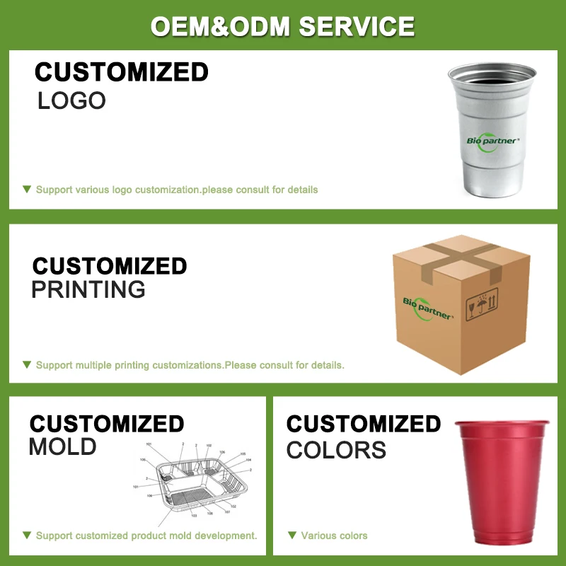 Custom Colored Party Cup Disposable Aluminum Drinking Cup Tumbler Beer Metal Tumbler Reusable Aluminum Cup