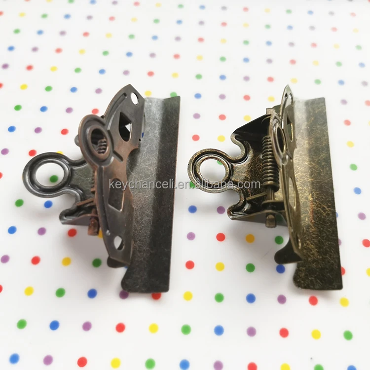 best selling 78mm antique brass bronze rusty bronze file fastener metal butterfly a5 clipboard clip for menus wooden board