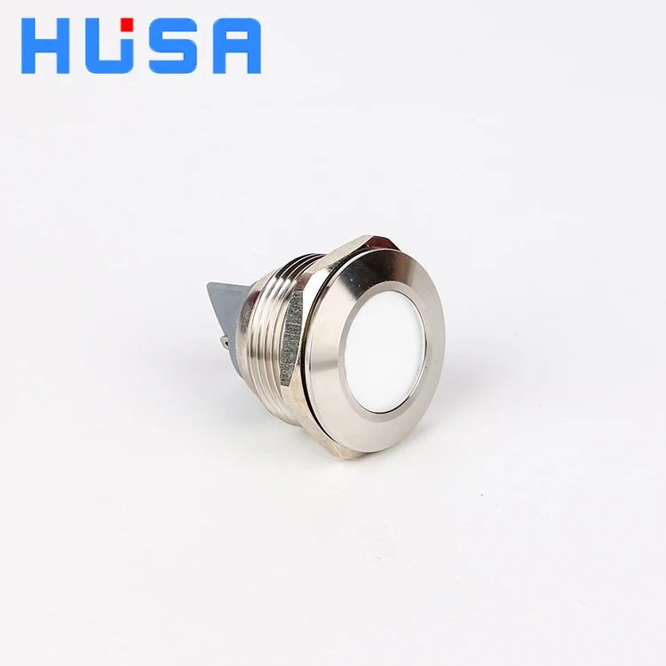 28mm Panel Mounted waterproof Metal LED Indicator with Screw feet or pins 12V 24V 220V LED red green blue yellow white