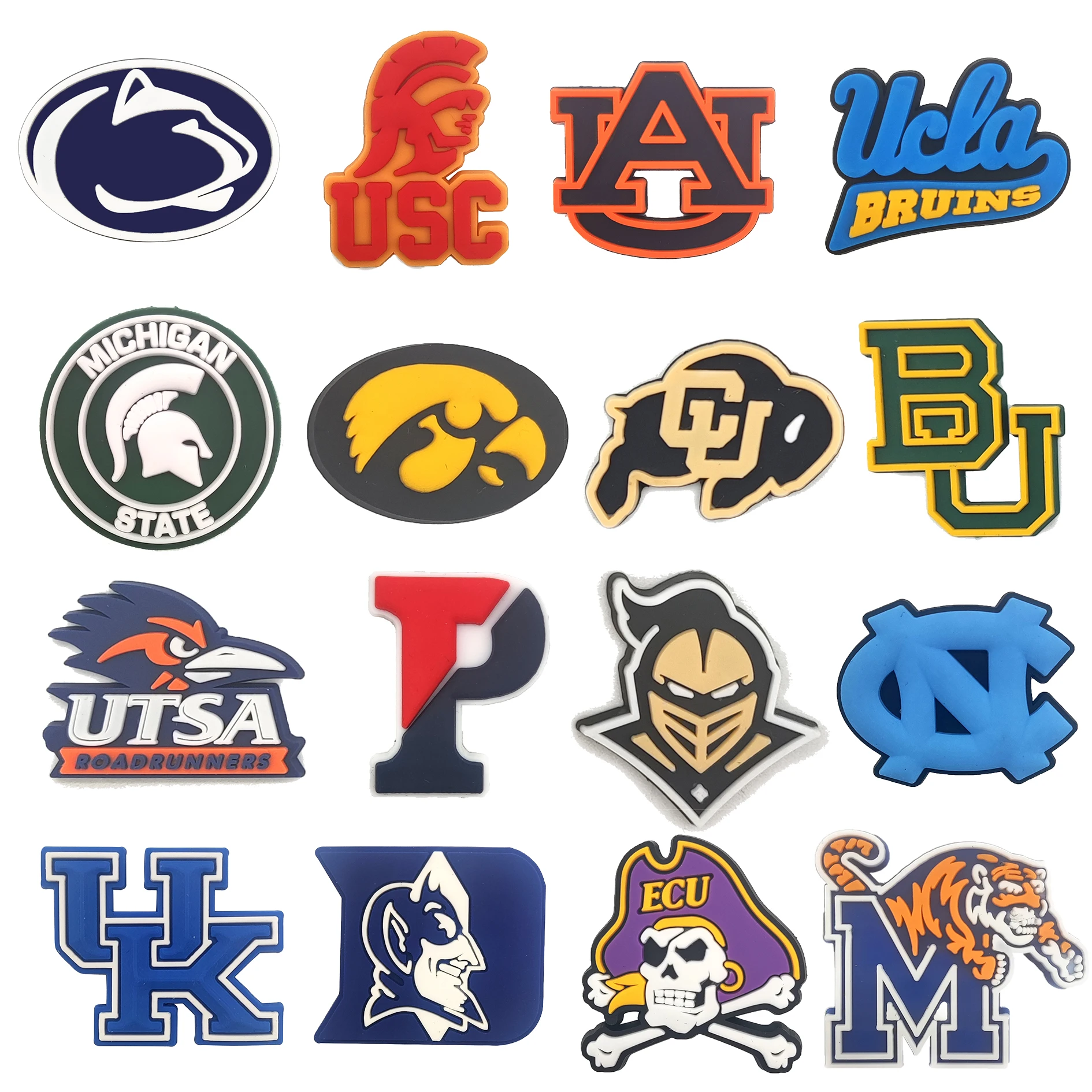 HBCU university croc Charms for shoe decoration US college shoe charms for croc shoes collegial croc charm for wholesale