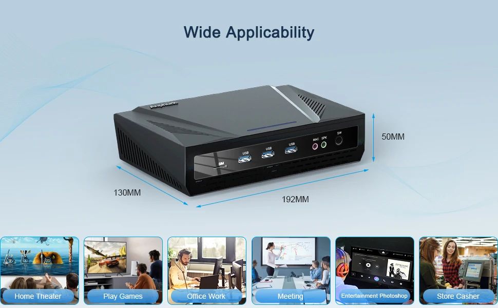 Mini Gaming PC Intel Core i9 Dual DDR4 Computer M1