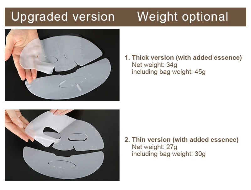 Korean 34g Hydrogel Overnight Real Deep Collagen Anti-wrinkle Lifting Hydrating Bio Collagen Mask Cotton Customized Package