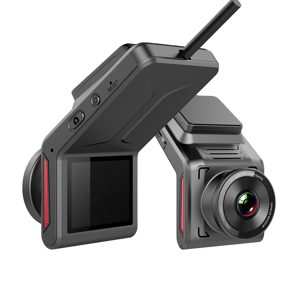 4G 1080P FHD Встроенный GPS видеорегистратор, фронтальная внутренняя и задняя Автомобильная камера рекордер с инфракрасным ночным видением