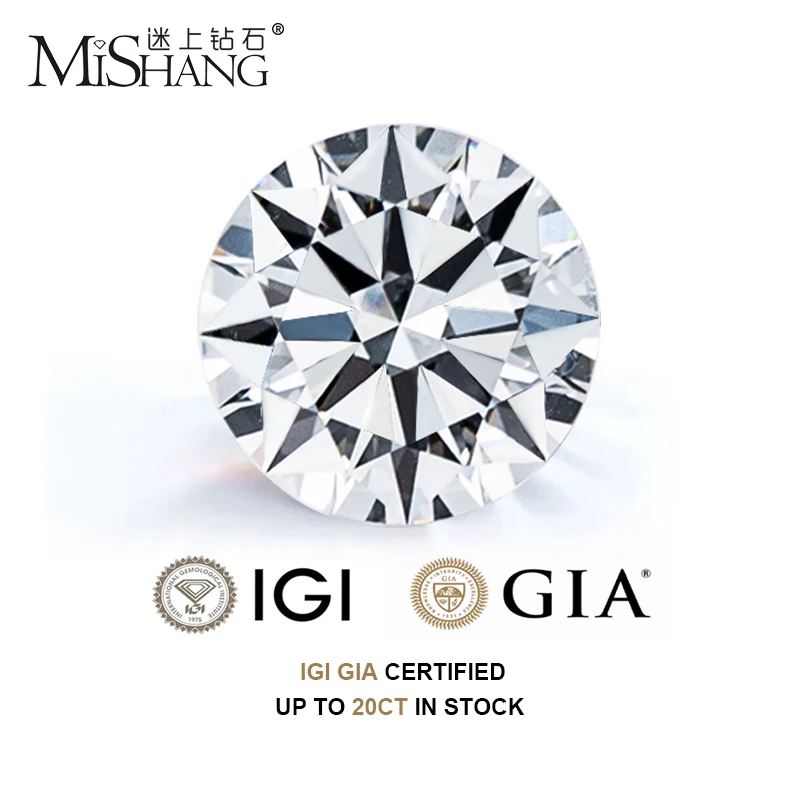 Wholesale IGI GIA Certificate 0.3-7ct VVS CVD Diamond Loose Lab Grown Diamonds